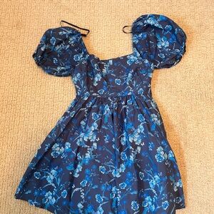 Forever 21 Blue Floral Mini Dress